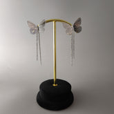 Butterfly rhinestone dangler